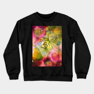 Pink Peony Flower Crewneck Sweatshirt